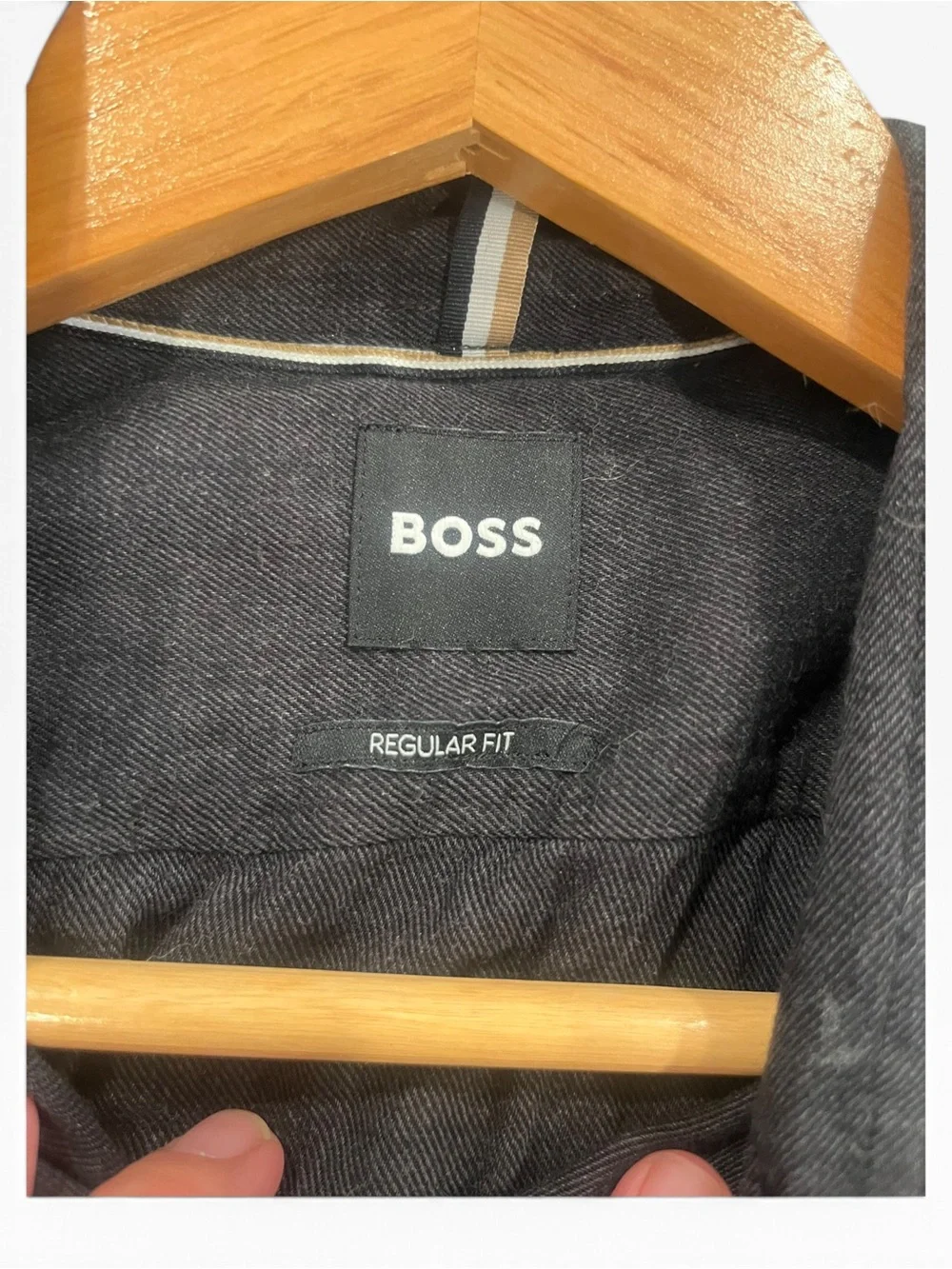 🖤 BOSS Black Button-Down Shirt | Men’s M Regular Fit